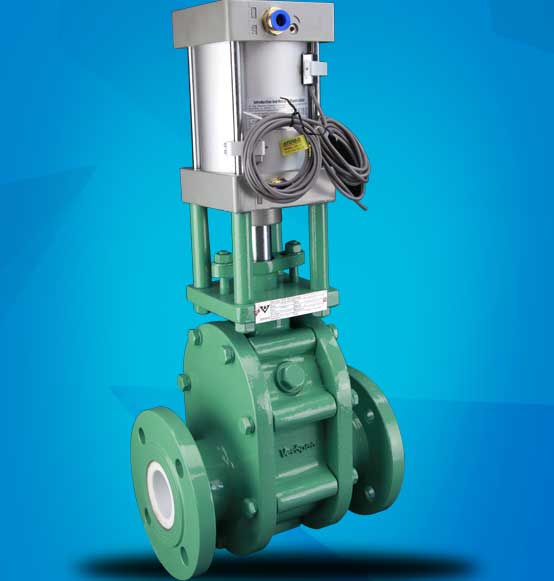 Pneumatic Actuator Ceramic Twin Disc Gate Valve