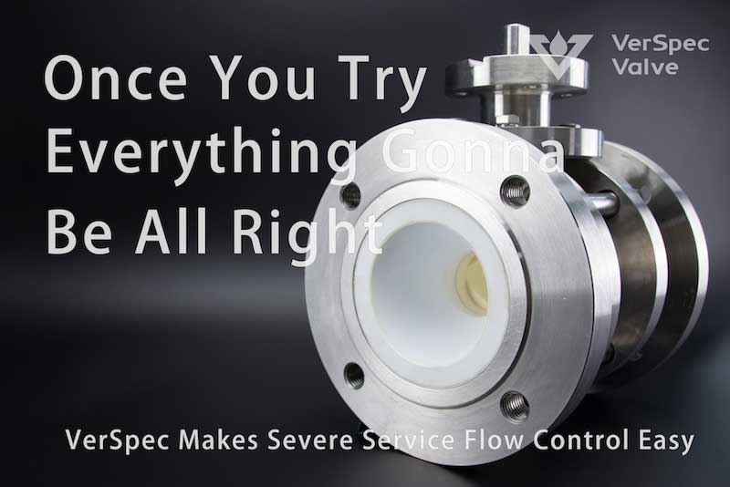 verspec v port ceramic ball valve